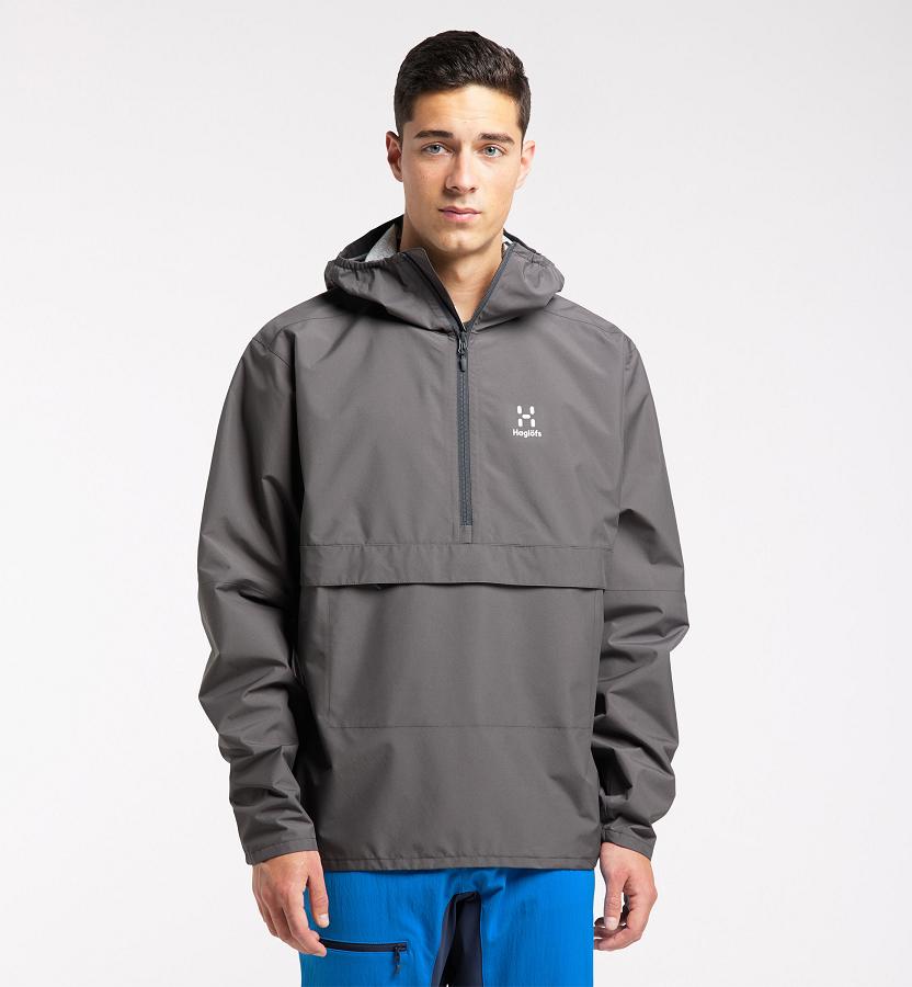 Haglöfs Mens Spira Waterproof Jacket Black New Zealand 63592FNWD
